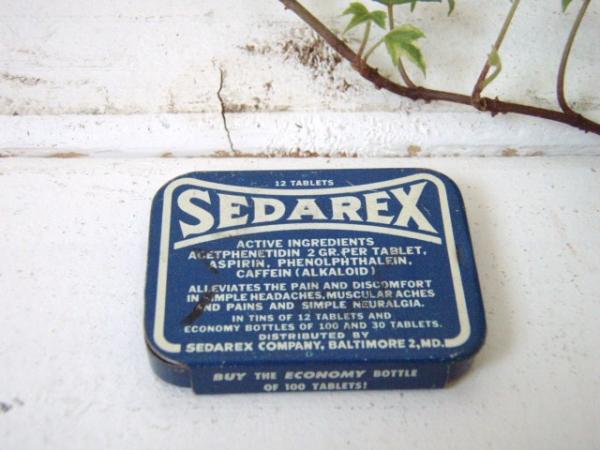 USA　『SEDAREX』ヴィンテージ・Tin缶
