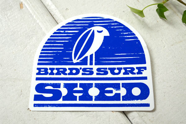 BIRD'S SURF SHED ブルーベース・サーフショップ・カリフォルニア・ステッカー USA