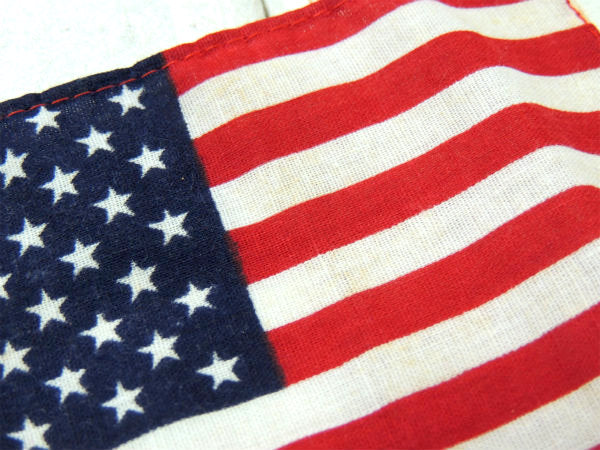 【アメリカンフラッグ★50州】USA・木製ポール付き・ヴィンテージ・アメリカ合衆国・星条旗・旗