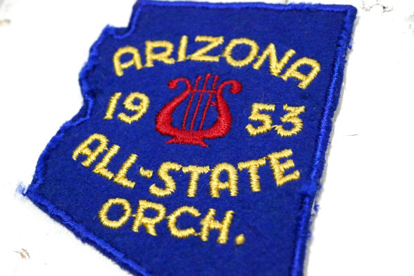 1953 ALL-STATE オーケストラ アリゾナ・ビンテージ・ワッペン 刺繍 US アクセサリー