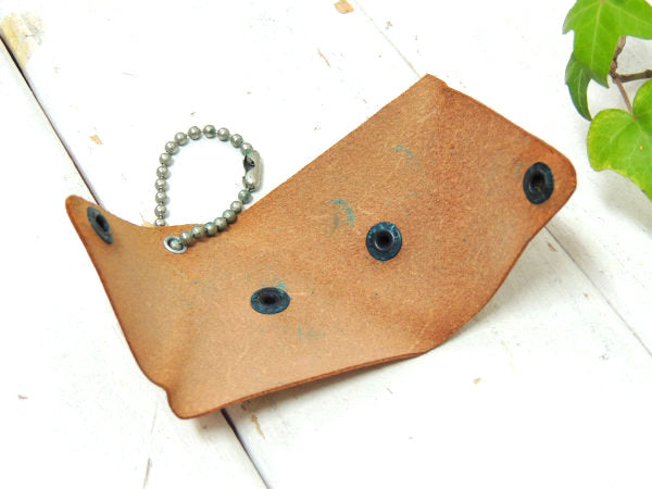 【カリフォルニア・USA】革製・デッドストック・ビンテージ・アドバタイジング・レザー・コインケース