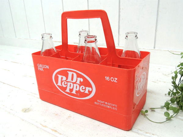 【Dr Pepper】ドクターペッパー・プラスティック製・70'ヴィンテージ・ボトルキャリー・8本用