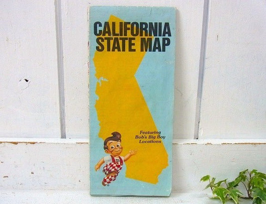 【ビッグボーイ】BIG BOY・カリフォルニア州・ヴィンテージ・マップ/地図　USA