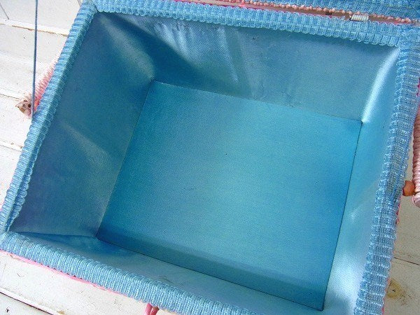 【JCペニー】カラフル可愛い・ヴィンテージ・ソーイングボックス/裁縫箱/手芸