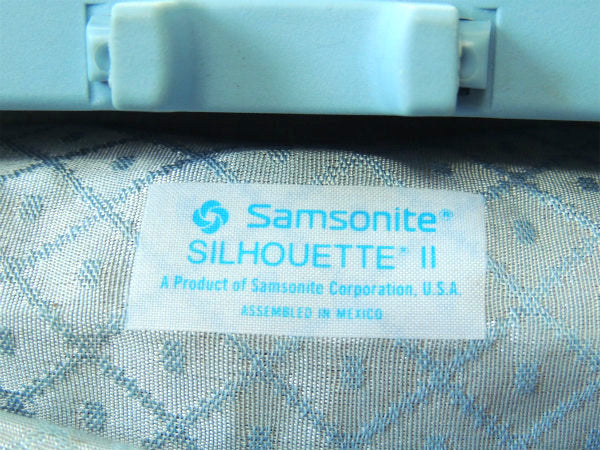 【Samsonite】サムソナイト・青色・ヴィンテージ・メイクボックス/コスメボックス/トランク