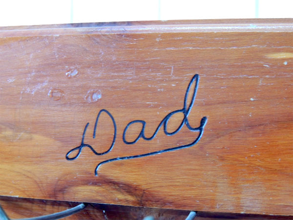 Dad 父の日・カリフォルニア US・木製・ヴィンテージ・ネクタイホルダー ネクタイハンガー