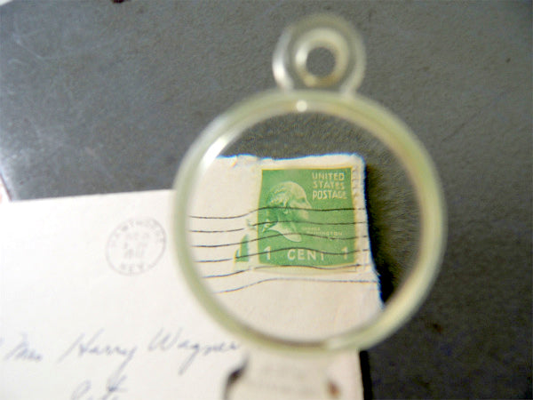 ルーペ付き・ノベルティ・ヴィンテージ・レターオープナー・ペーパーナイフ USA