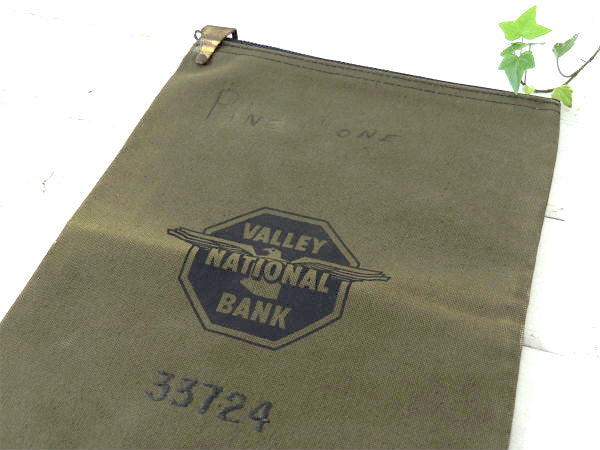 【1960y〜VALLEY】ナショナルバンク・イーグル・TALON・ビンテージ・バンクバッグ・鞄