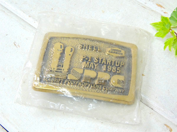 Union Carbide デッドストック ノベルティ 80s ヴィンテージ ベルト バックル US アメリカンビンテージ  ファッションアクサセリー