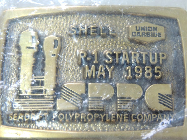 Union Carbide デッドストック ノベルティ 80s ヴィンテージ ベルト バックル US アメリカンビンテージ  ファッションアクサセリー