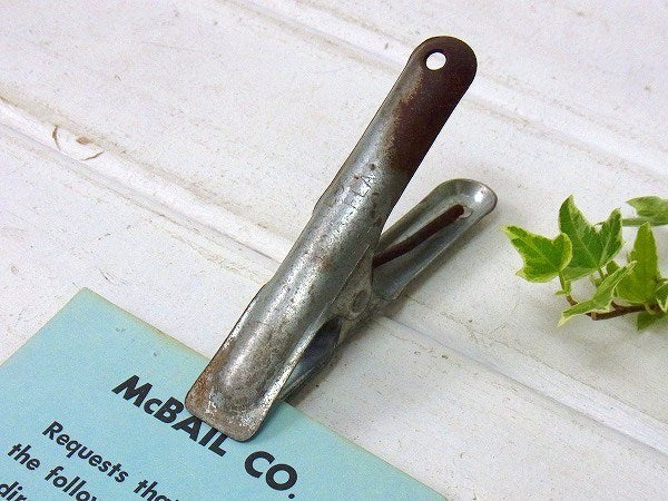 メタル製のシャビーなヴィンテージ・クリップ/ステーショナリー　USA