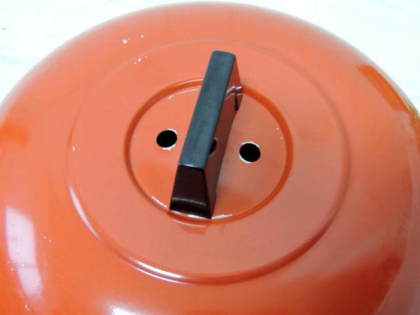 WEST BEND 赤色・60's~ヴィンテージ・両手鍋・蒸し器・ミッドセンチュリー・暖炉