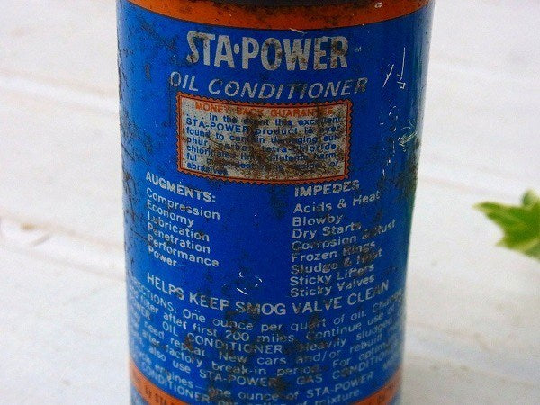 【STA POWER】Oil Conditioner・ヴィンテージ・オイル缶　USA