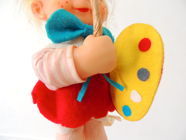 ALL NEW MATERIAL JAPAN  パレットを持った女の子　ヴィンテージ　ドール　人形　里帰り品