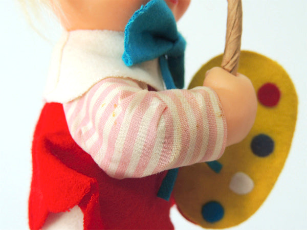 ALL NEW MATERIAL JAPAN  パレットを持った女の子　ヴィンテージ　ドール　人形　里帰り品