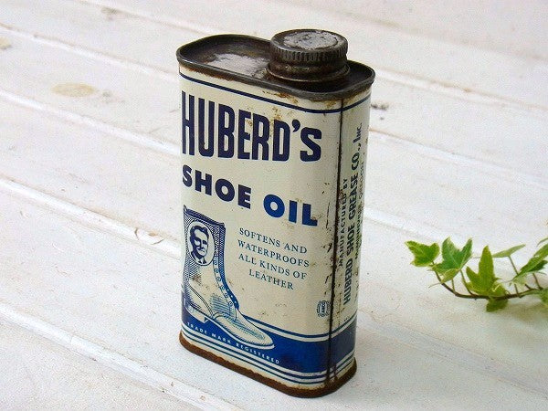 【HUBERD'S】ヒューバーズ シューグリース・ヴィンテージ・オイル缶　USA