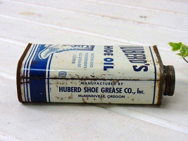 【HUBERD'S】ヒューバーズ シューグリース・ヴィンテージ・オイル缶　USA