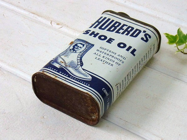 【HUBERD'S】ヒューバーズ シューグリース・ヴィンテージ・オイル缶　USA
