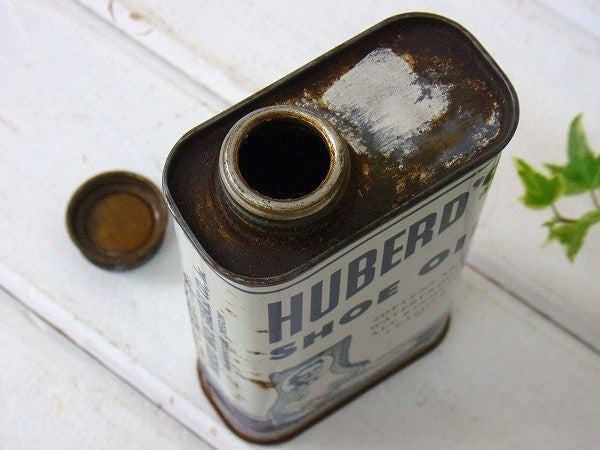 【HUBERD'S】ヒューバーズ シューグリース・ヴィンテージ・オイル缶　USA