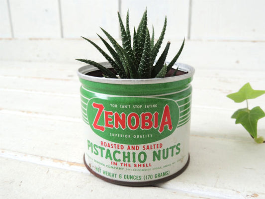 【Fisher's Peanuts】ピーナッツのフタ付きヴィンテージ・ティン缶/ブリキ缶 USA