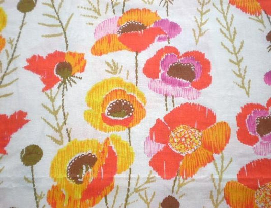 USA　花柄ヴィンテージ・ユーズドシーツ(1/2)