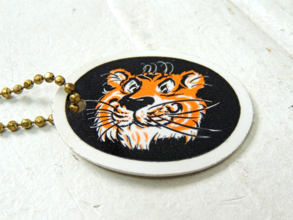 【1960's・エッソ・ESSO】TIGER・アドバタイジング・ビンテージ・キーホルダー・真鍮KEY