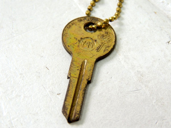 【1960's・エッソ・ESSO】TIGER・アドバタイジング・ビンテージ・キーホルダー・真鍮KEY