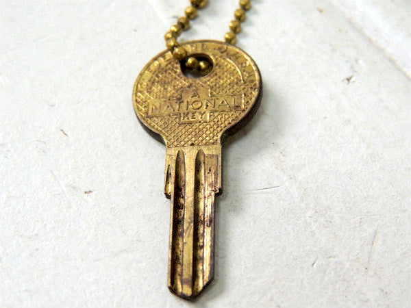 【1960's・エッソ・ESSO】TIGER・アドバタイジング・ビンテージ・キーホルダー・真鍮KEY