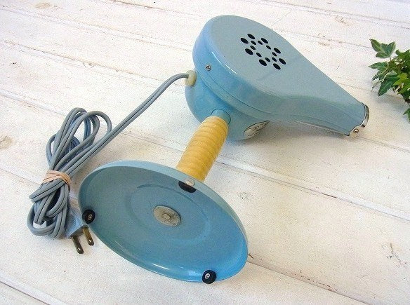 【Handy Hannah】パウダーブルー色・箱付き・ヴィンテージ・ヘアドライヤー/ドライヤー