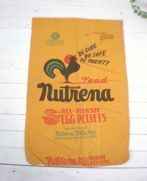 USA　にわとり柄ビンテージ・フィードサック