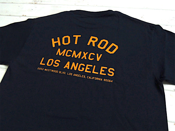 【HOT ROD LA】カリフォルニア・ロサンゼルス・セレクト・Tシャツ・ネイビー(M)
