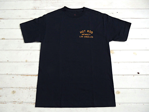 【HOT ROD LA】カリフォルニア・ロサンゼルス・セレクト・Tシャツ・ネイビー(M)
