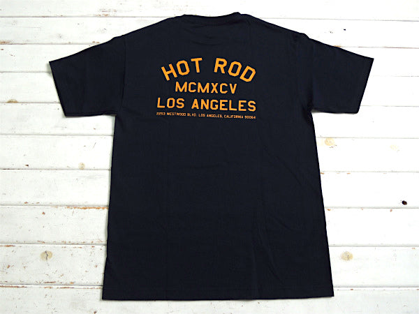 【HOT ROD LA】カリフォルニア・ロサンゼルス・セレクト・Tシャツ・ネイビー(M)