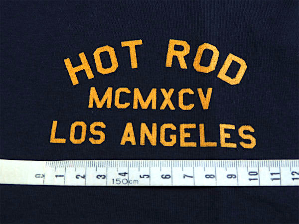 【HOT ROD LA】カリフォルニア・ロサンゼルス・セレクト・Tシャツ・ネイビー(M)