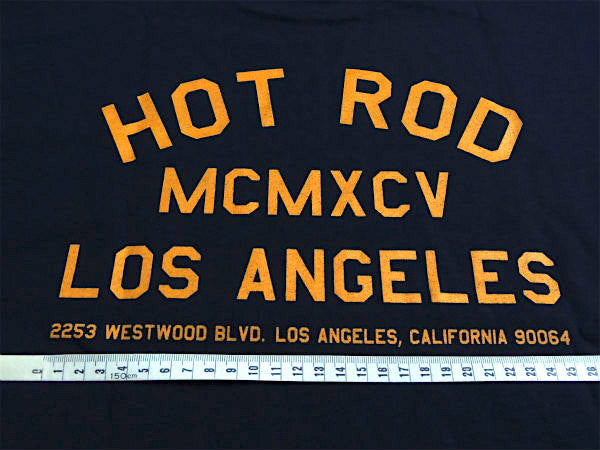 【HOT ROD LA】カリフォルニア・ロサンゼルス・セレクト・Tシャツ・ネイビー(M)