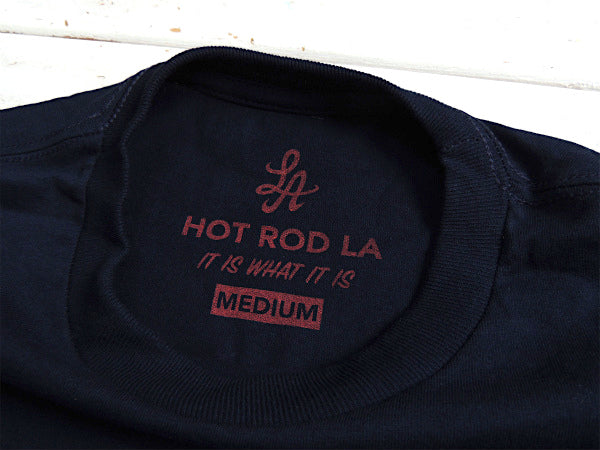 【HOT ROD LA】カリフォルニア・ロサンゼルス・セレクト・Tシャツ・ネイビー(M)