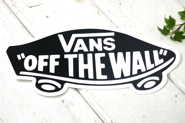 VANS OFF THE WALL ヴァンズ ステッカー ブラック デッキロゴ ファッション US