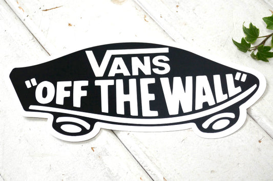 VANS OFF THE WALL ヴァンズ ステッカー ブラック デッキロゴ・ファッション US