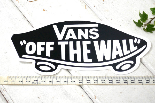 VANS OFF THE WALL ヴァンズ ステッカー ブラック デッキロゴ ファッション US