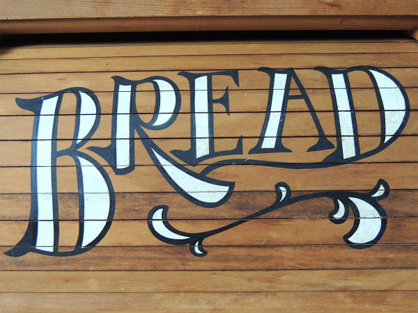 【BREAD】カントリー・ロールアップ式・木製・ヴィンテージ・ブレッドケース・ブレッドボックス・収納