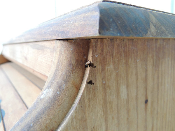 【BREAD】カントリー・ロールアップ式・木製・ヴィンテージ・ブレッドケース・ブレッドボックス・収納