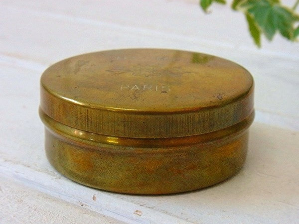【MAXIM'S DE PARIS】マキシムドパリ・真鍮製・アンティーク缶/小物入れ