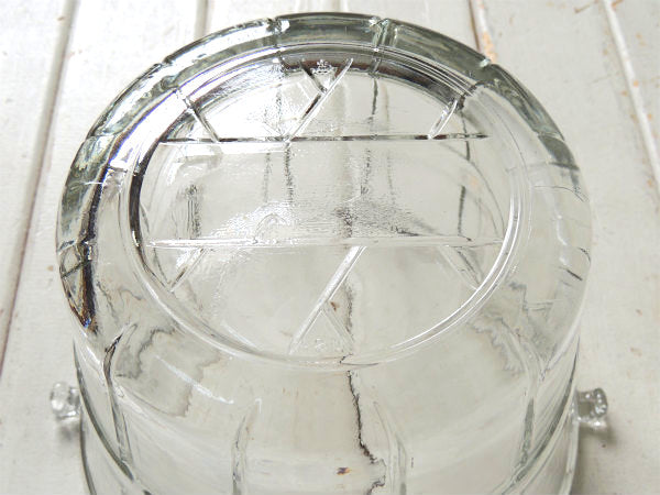 【アンカーホッキング】ガラス製・ヴィンテージ・アイスバスケット・シャンパンクーラー・アイスペール