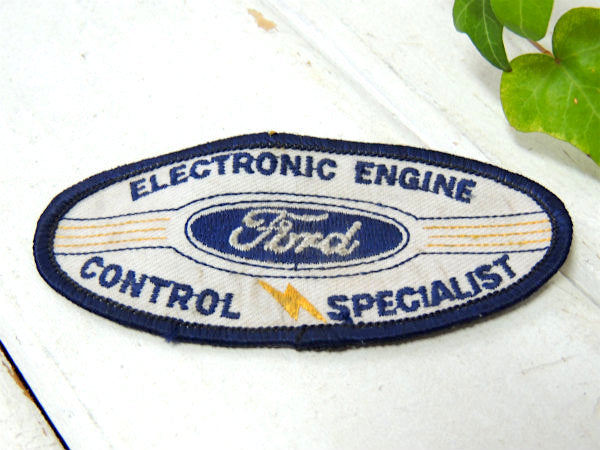 FORD・フォード・エンジン 1980年代頃・自動車・ヴィンテージ・ワッペン・刺繍ワッペン