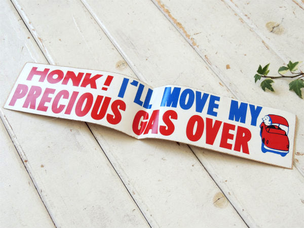GAS OVER・アメ車・アメリカンジョーク ヴィンテージ ステッカー デッドストック USA