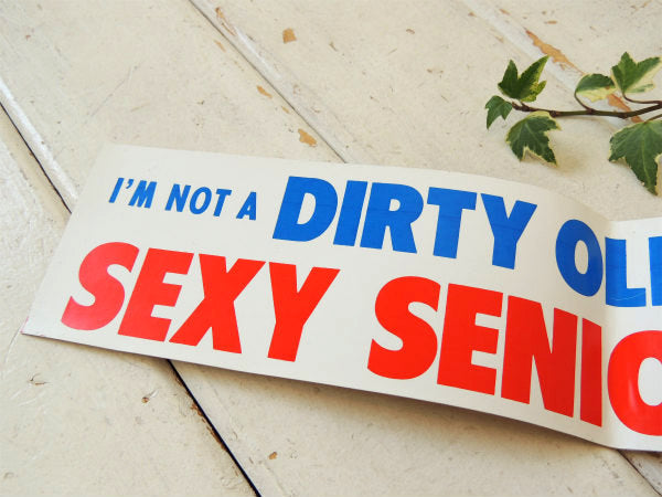 僕はスケベ親父じゃなくて・・!アメリカンビンテージ・車用ステッカー・デッドストック・USA