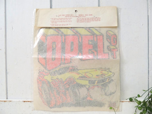 オペル GT Porter's ラッツホール・ホットロッド ビンテージ・アイロンプリントシート