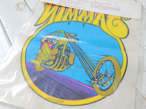 チョッパー　カスタムバイク・1974年・デッドストック・ヴィンテージ・アイロンプリントシート