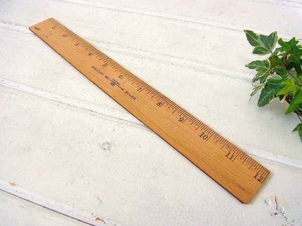 【WESTCOTT RULER】木製・ヴィンテージ・定規/ルーラー/物さし USA