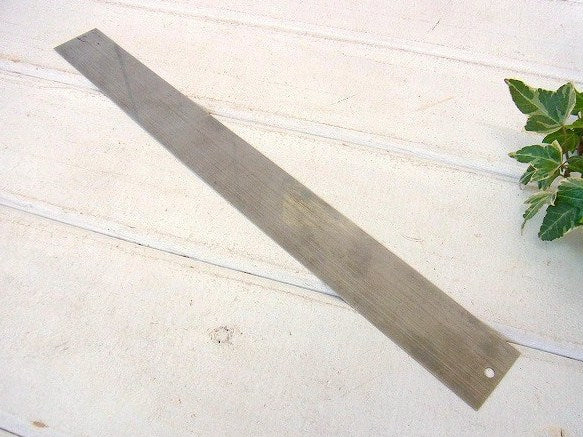 【BATES NATIONAL RULE】メタル製・ヴィンテージ・ルーラー/定規/ものさし USA